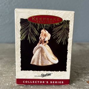 Hallmark Keepsake Ornament Holiday Barbie 1994 Second in Holiday Series, Vintage